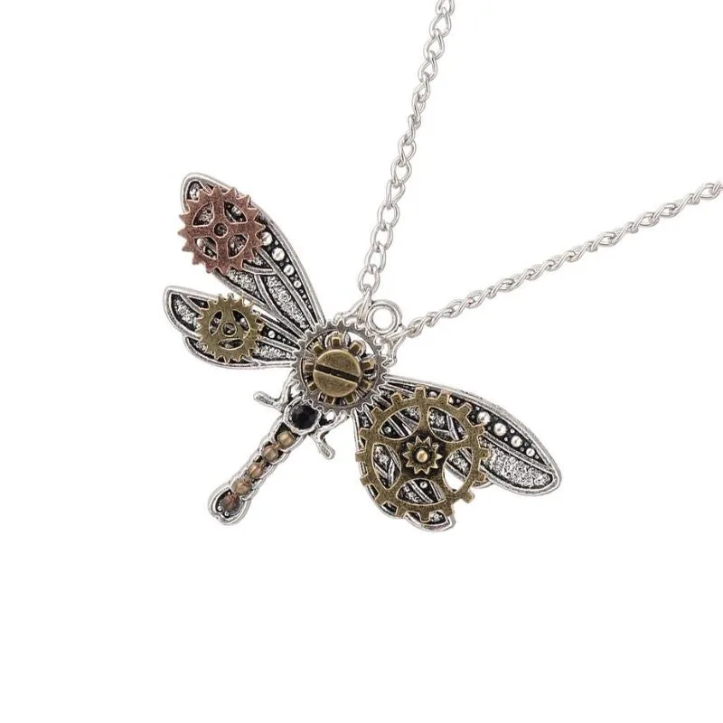 Steampunk-Halskette – Schmetterling