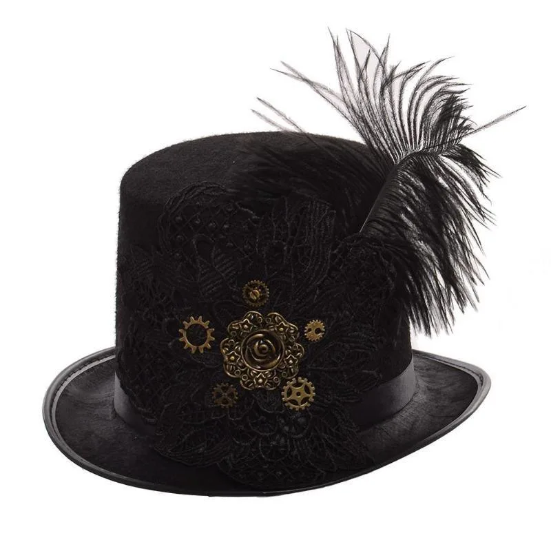Steampunk-Hut – viktorianisch