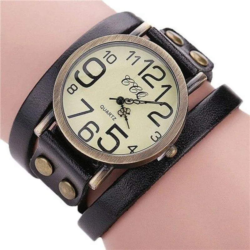 Ansicht 2 — Steampunk-Armbanduhr – 3 Lagen