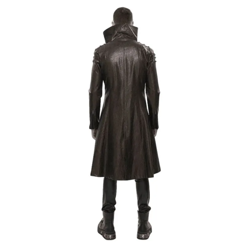 Ansicht 2 — Steampunk-Mantel – Langer braun
