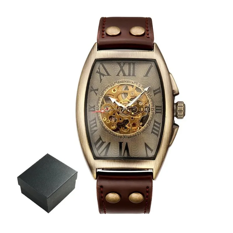 Mechanische Uhr für Herren – rechteckig