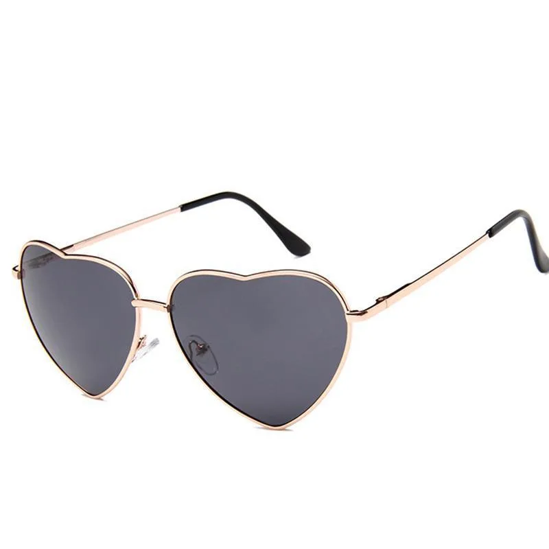 Ansicht 2 — Sonnenbrille – Herz goldfarben
