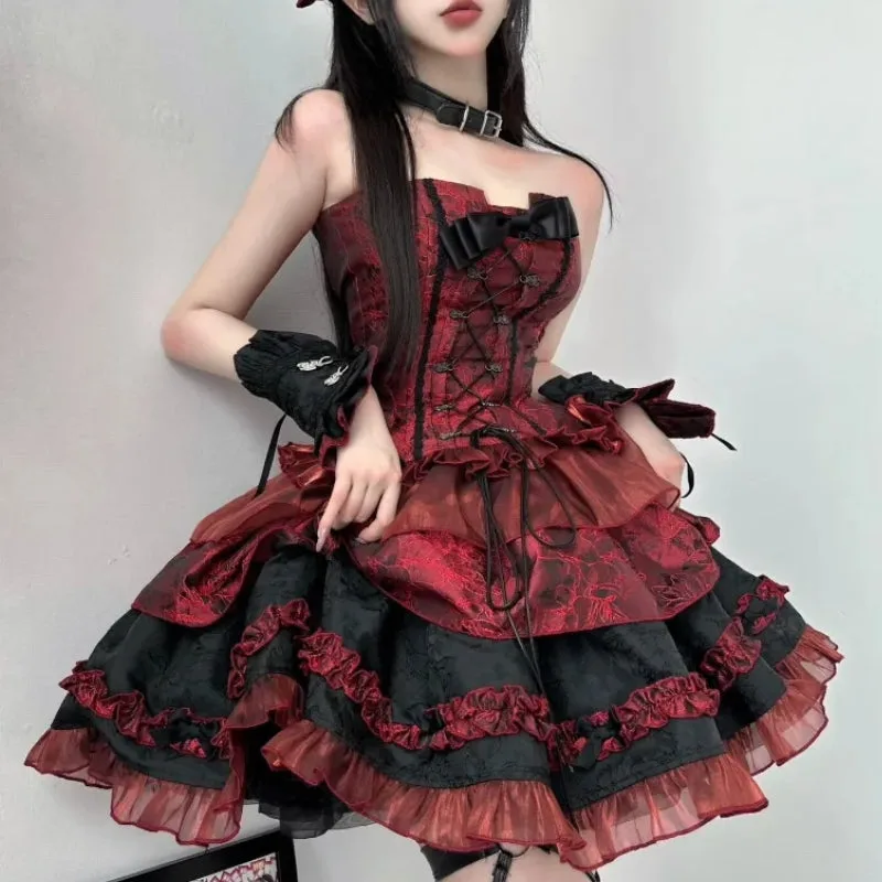 Ansicht 4 — Kleid – Lolita rot