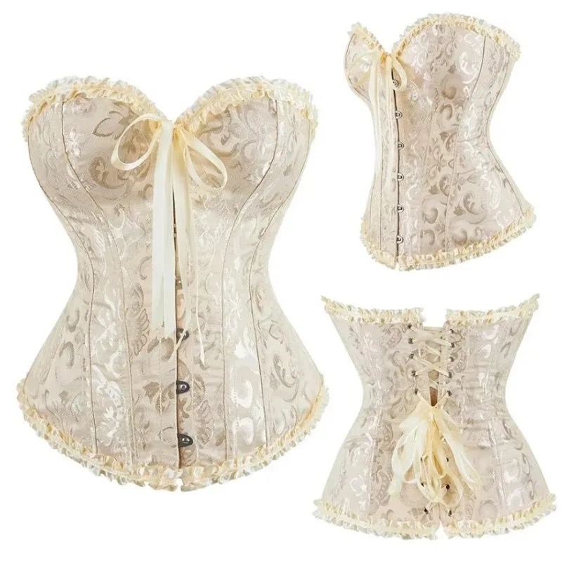 Ansicht 3 — Steampunk-Korsett – Brokat
