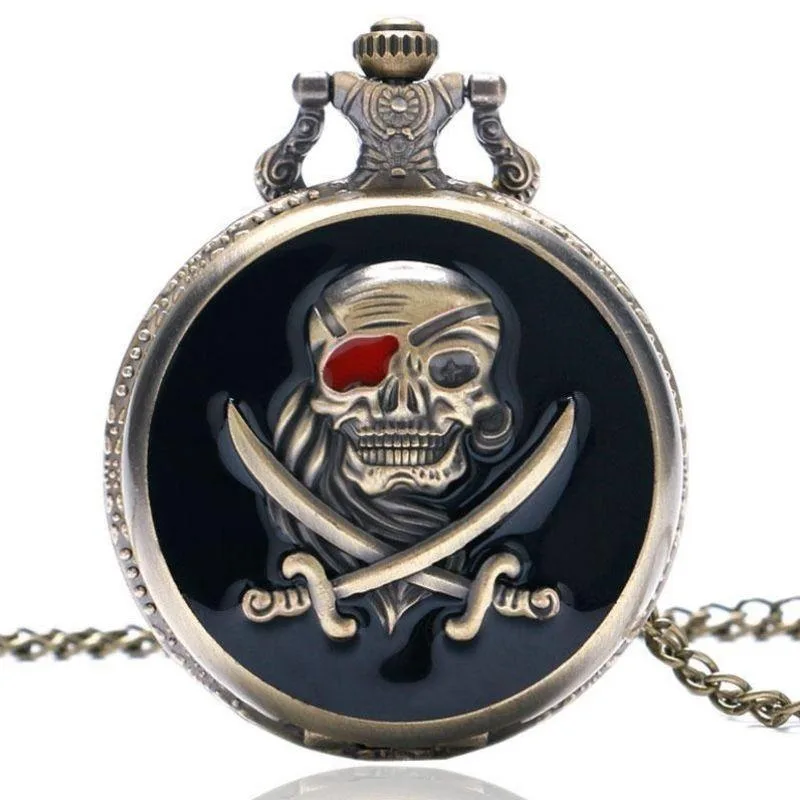 Steampunk-Taschenuhr – Piratenstil