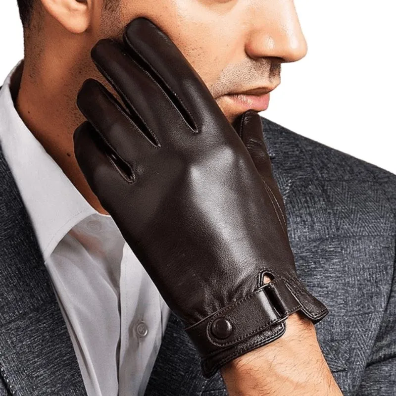 Ansicht 3 — Handschuh für Herren – aus Leder braun