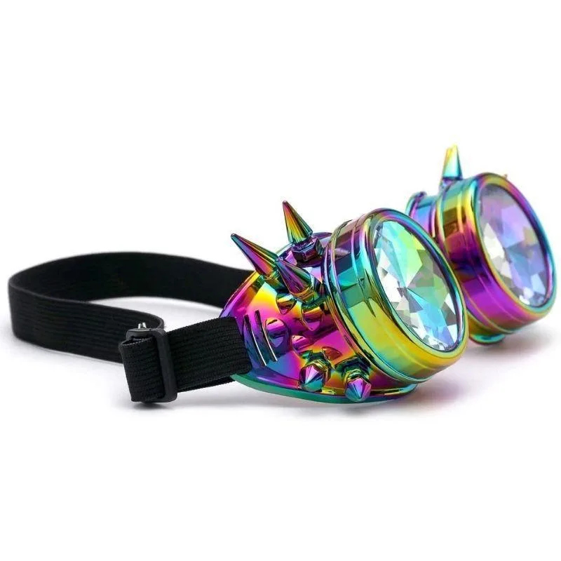 Ansicht 3 — Steampunk-Kaleidoskopbrille – mit Nieten