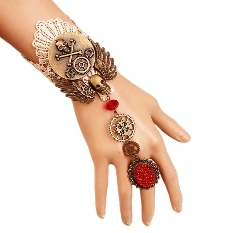 Ansicht 6 — Steampunk-Armband – Zahnrad