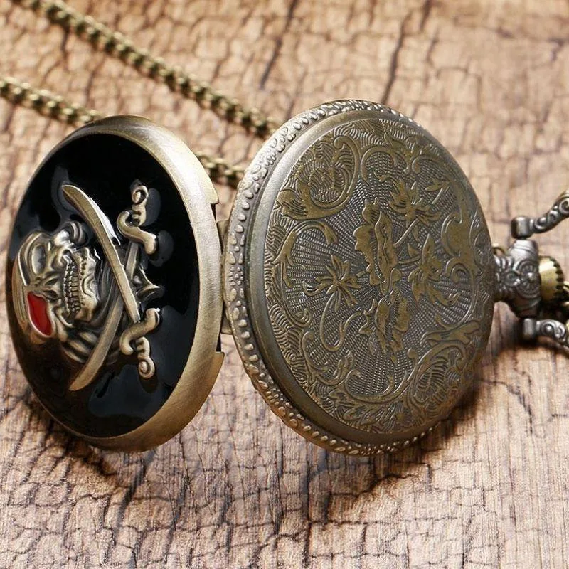 Ansicht 5 — Steampunk-Taschenuhr – Piratenstil