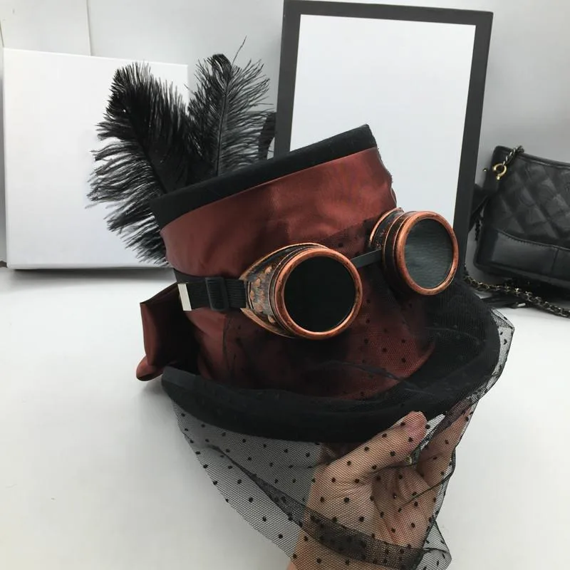 Ansicht 2 — Steampunk-Hut – mit Schleier