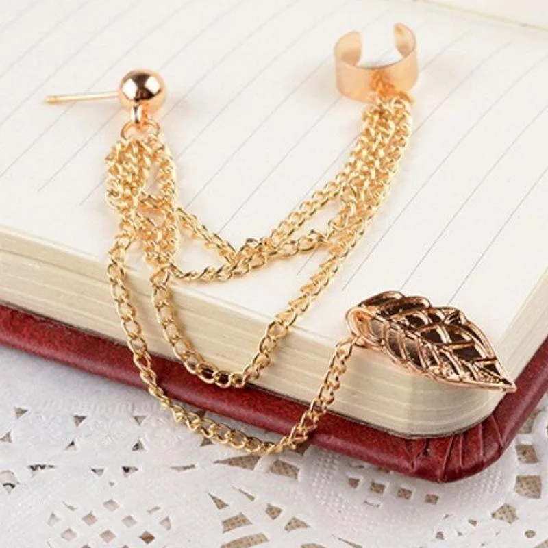 Ansicht 3 — Steampunk-Ohrring – Kette und Clip