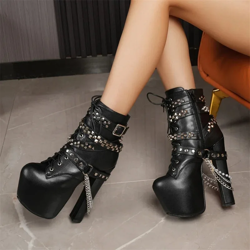 Ansicht 5 — Steampunk-Stiefeletten – Gothic