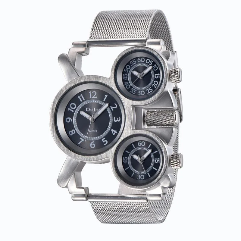 Ansicht 3 — Steampunk-Uhr für Herren – 3 Zifferblätter