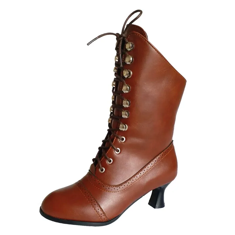 Schuhe – viktorianisch braun