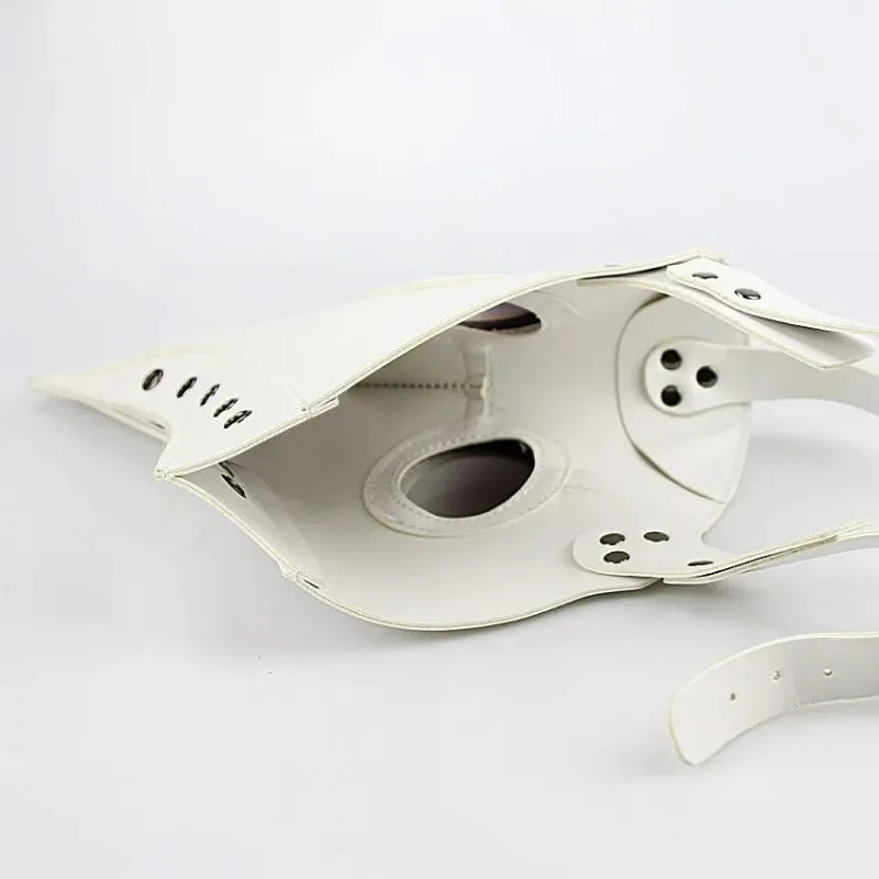 Ansicht 3 — Pestdoktor-Maske – weiß