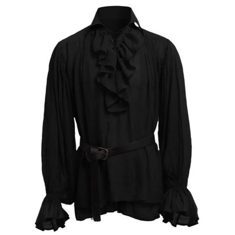 Steampunk-Hemd für Herren – schwarz