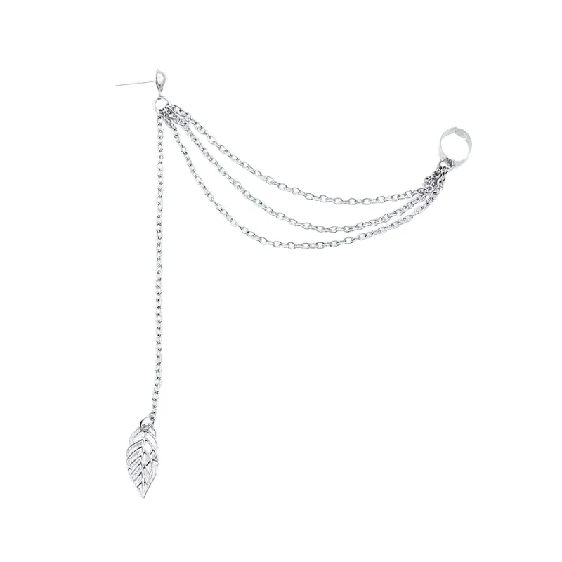 Ansicht 6 — Steampunk-Ohrring – Kette und Clip