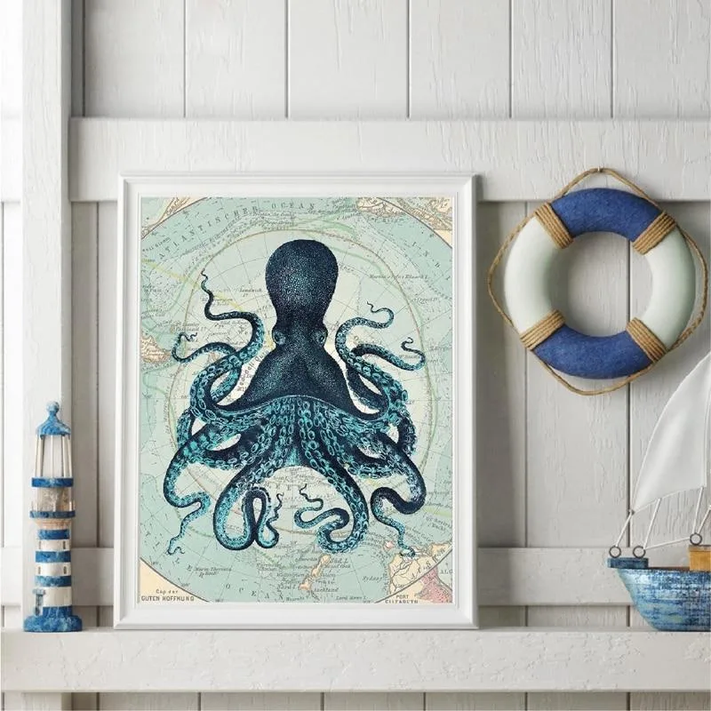 Ansicht 3 — Wandbild – Kraken