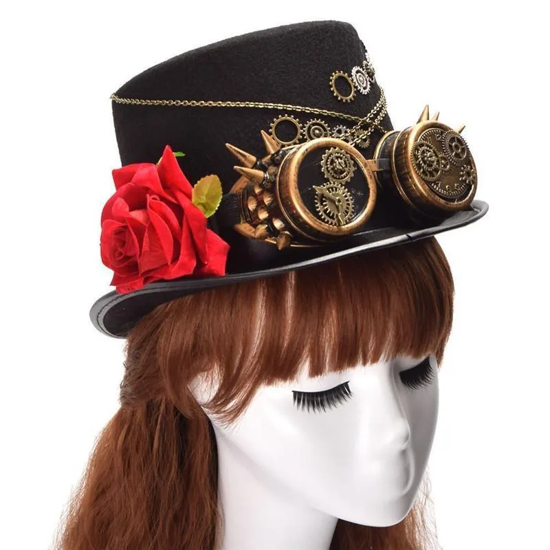 Ansicht 3 — Steampunk-Hut für Damen – Zylinder