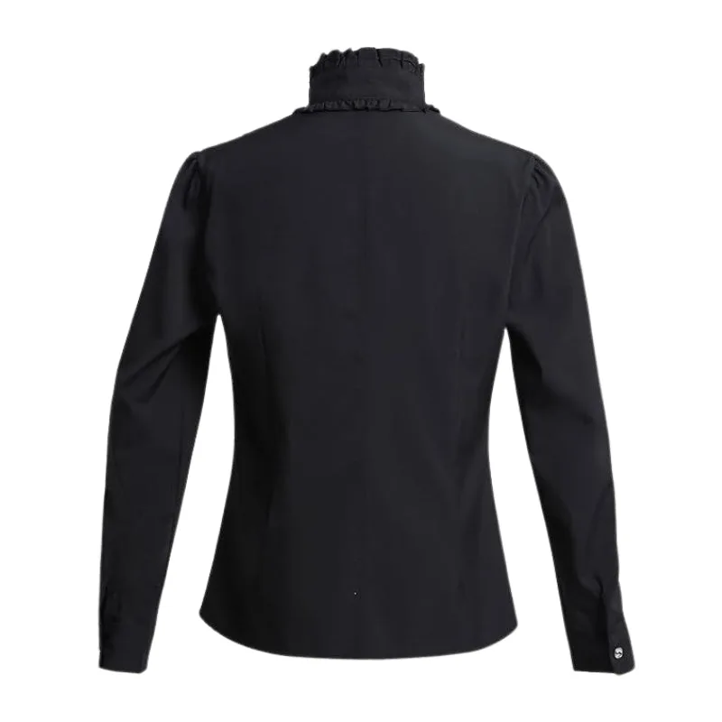 Ansicht 5 — Steampunk-Bluse für Damen – schwarz