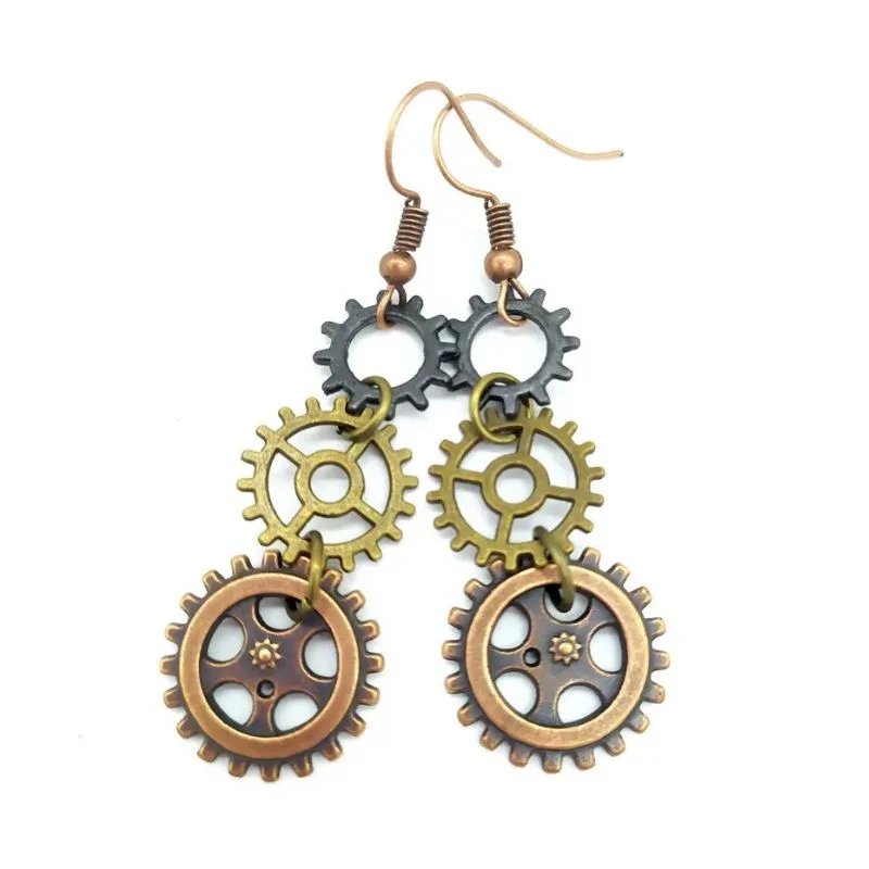 Ansicht 19 — Steampunk-Ohrringe – Hängend