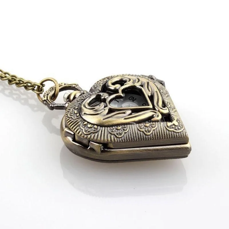 Ansicht 2 — Steampunk-Taschenuhr – Herz
