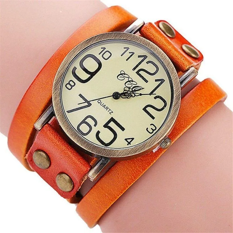 Ansicht 6 — Steampunk-Armbanduhr – 3 Lagen