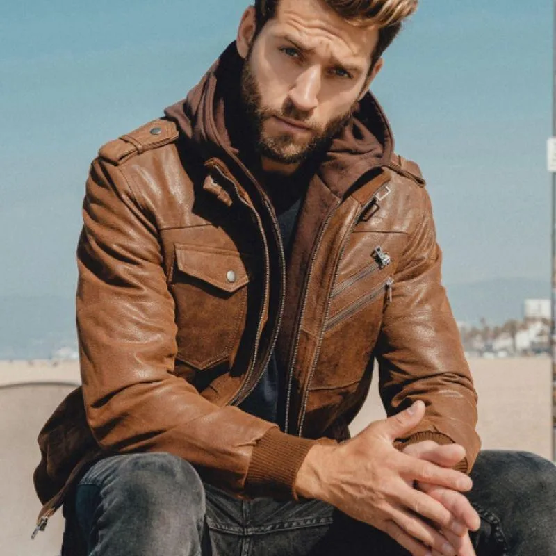 Ansicht 10 — Steampunk-Blouson – Jacke aus Leder