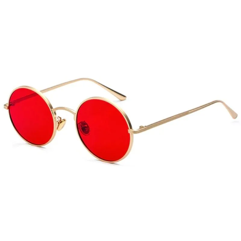 Sonnenbrille – Vintage rot rund