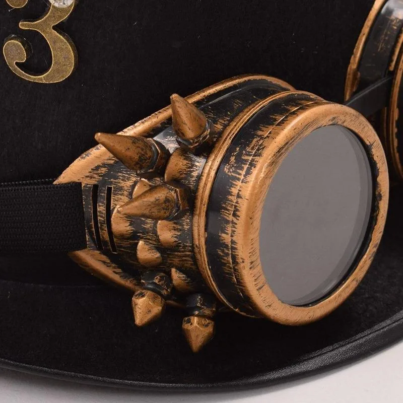 Ansicht 4 — Steampunk-Hut – mit Feder