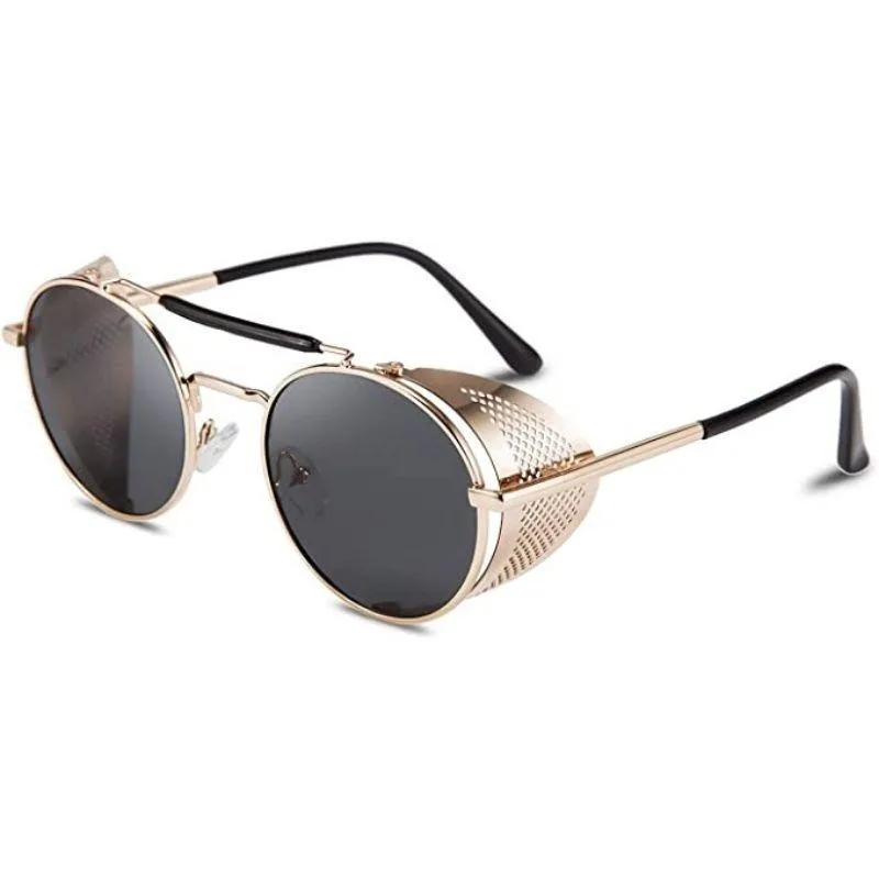 Steampunk-Sonnenbrille – rund