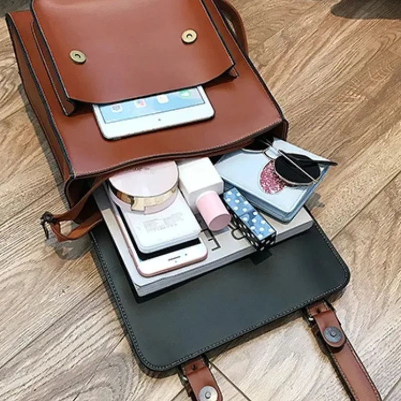 Ansicht 7 — Steampunk-Schultasche – aus PU
