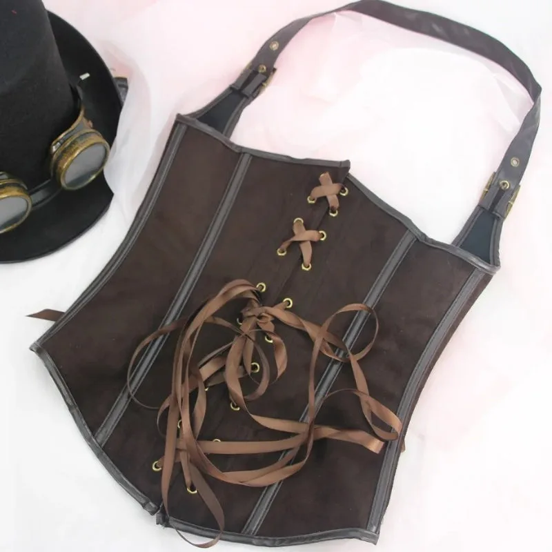 Ansicht 6 — Steampunk-Korsett – aus Kunstleder