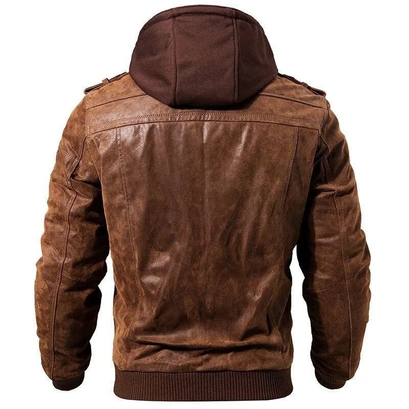 Ansicht 3 — Steampunk-Blouson – Jacke aus Leder