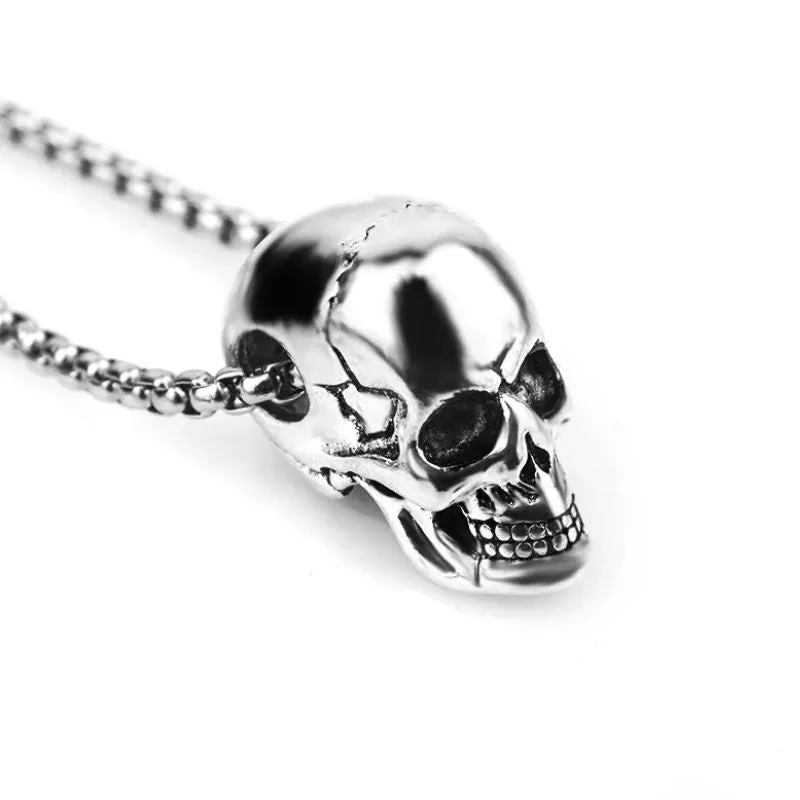Ansicht 2 — Steampunk-Halskette – Totenkopf