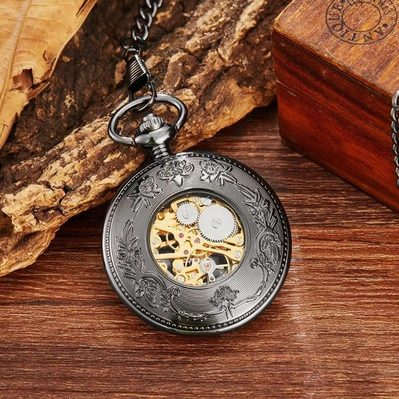 Ansicht 3 — Steampunk-Taschenuhr – Drache