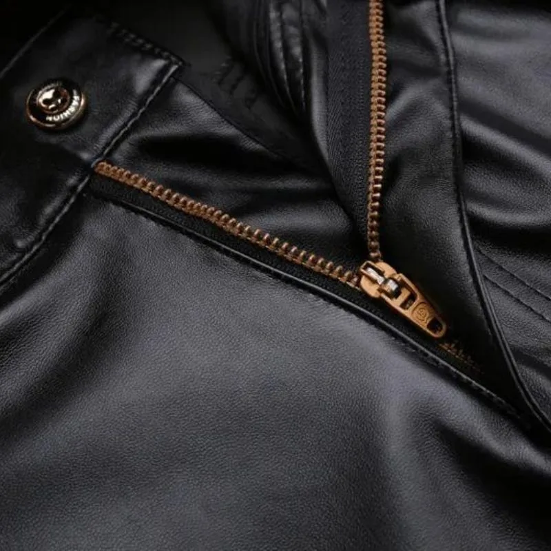 Ansicht 6 — Hose für Herren – PU-Kunstleder schwarz
