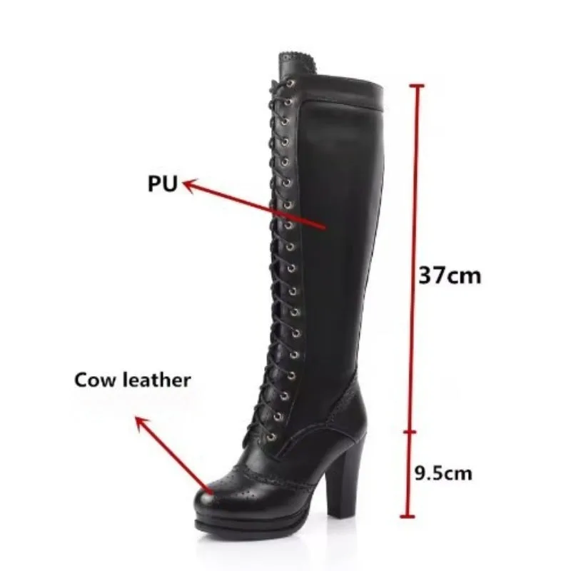 Ansicht 3 — Stiefel – viktorianisch aus Leder & Kunstleder