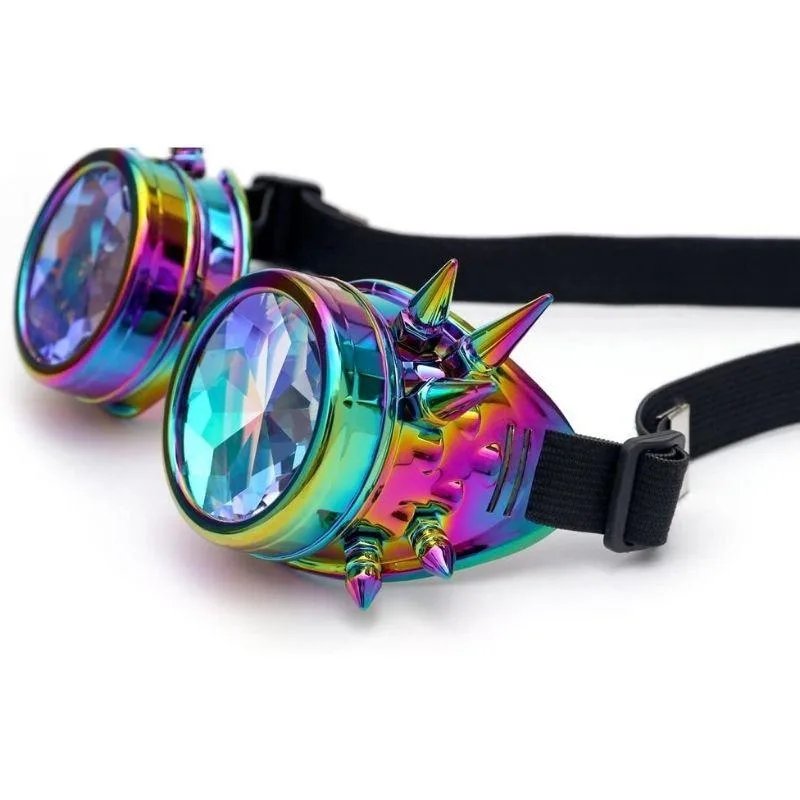 Ansicht 2 — Steampunk-Kaleidoskopbrille – mit Nieten