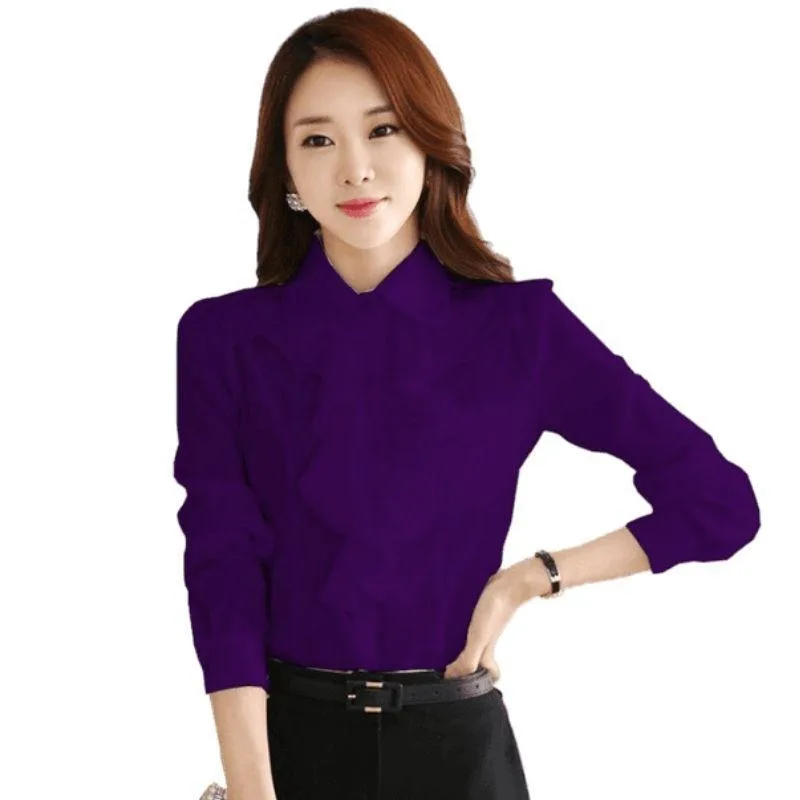 Steampunk-Bluse für Damen – violett