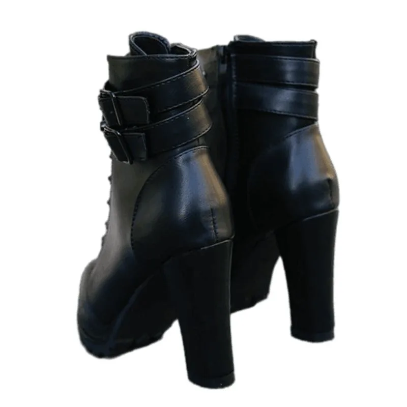Ansicht 3 — Stiefeletten – schwarz mit hohem Absatz