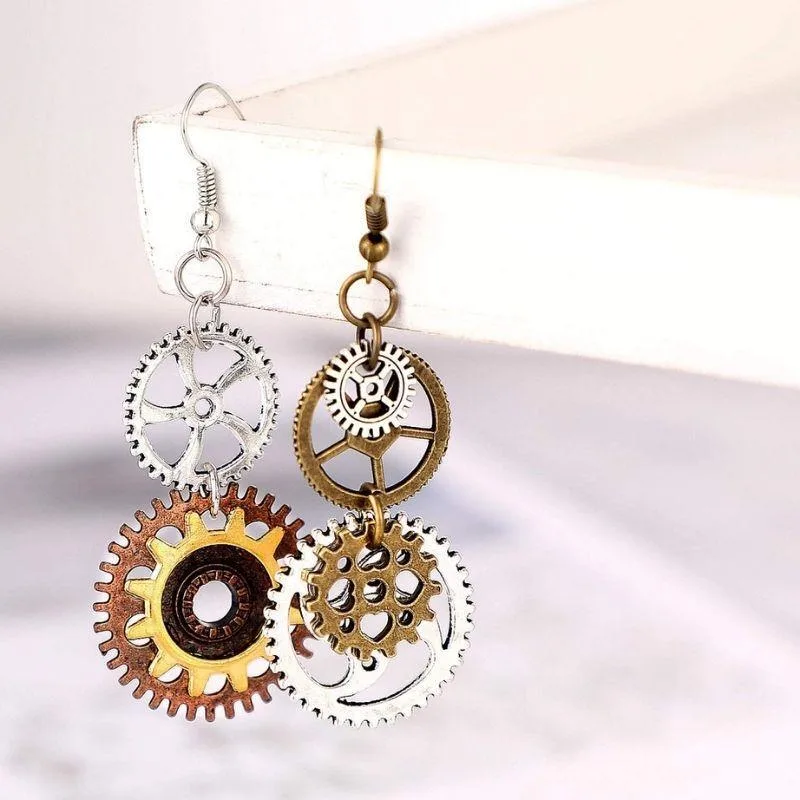 Ansicht 5 — Steampunk-Ohrringe