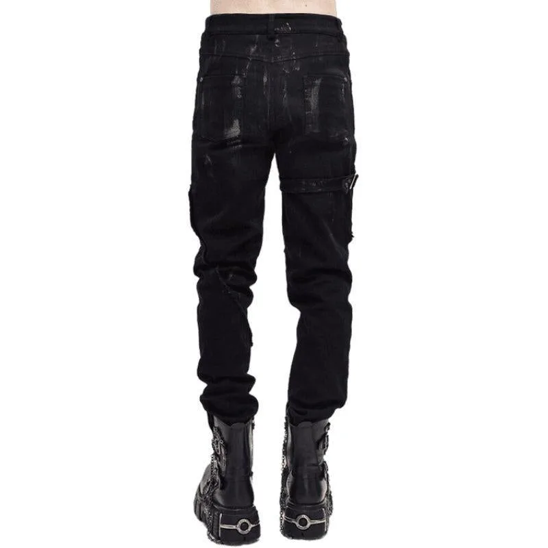 Ansicht 3 — Steampunk-Jeans für Herren – Gothic