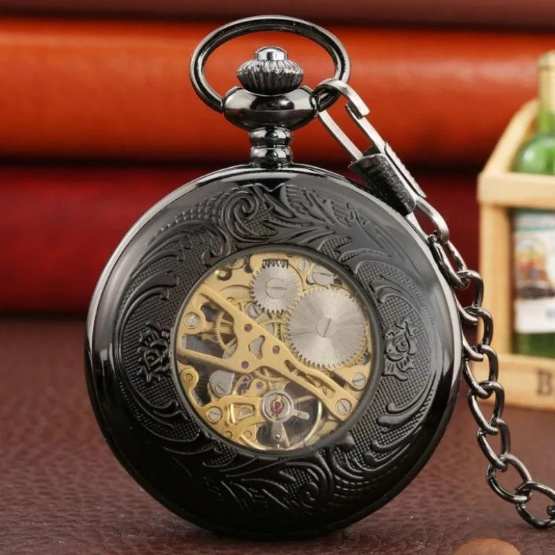 Ansicht 4 — Steampunk-Taschenuhr – Römische Ziffern