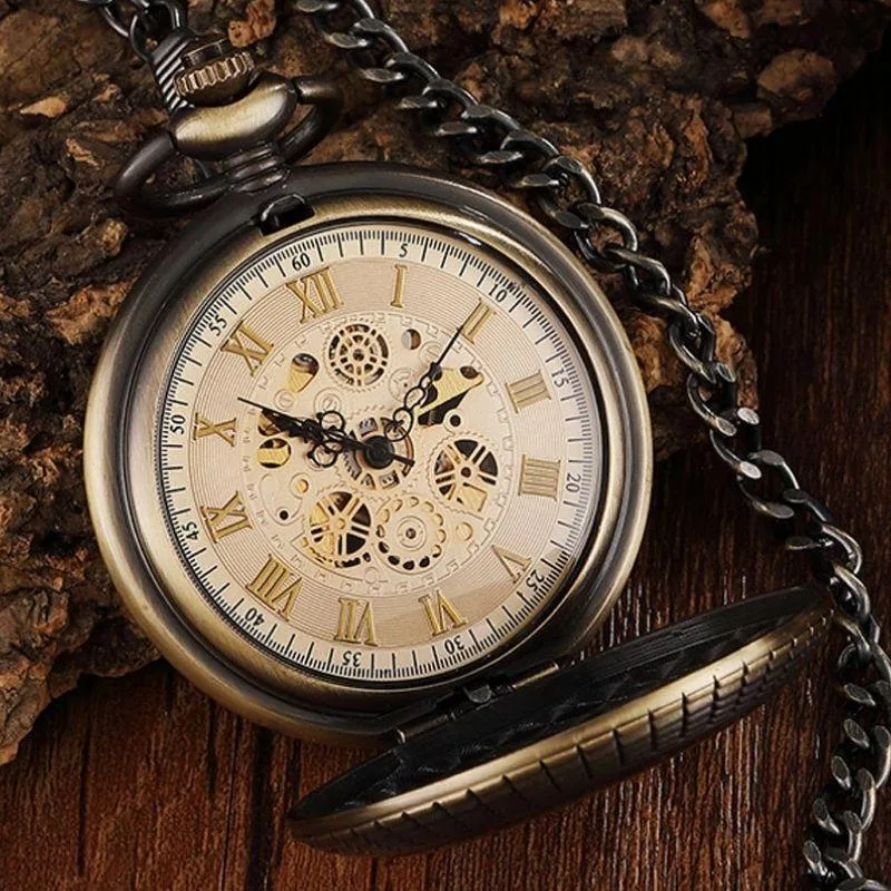 Ansicht 2 — Steampunk-Taschenuhr – ohne Batterie