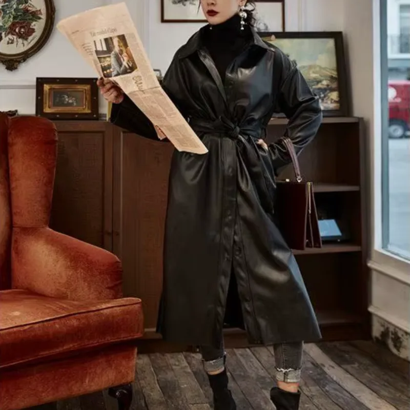 Ansicht 3 — Mantel – Trench Coat Oversize aus PU
