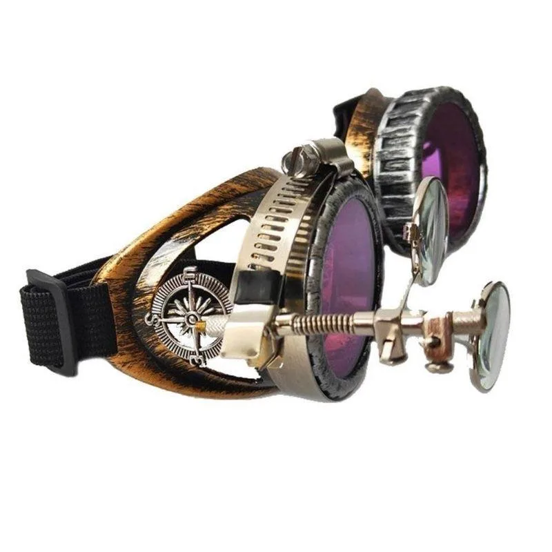 Ansicht 3 — Steampunk-Brille – Retrofuturistisch