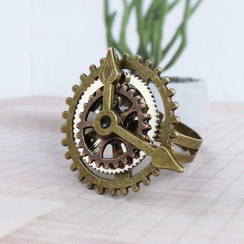 Ansicht 5 — Steampunk-Ring – Uhr