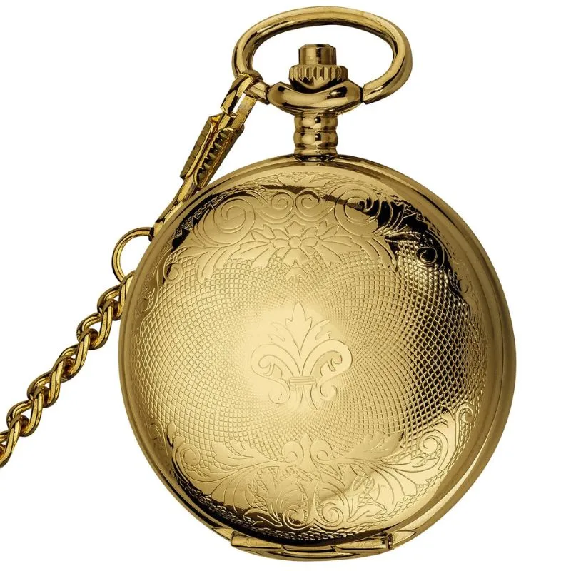 Ansicht 3 — Steampunk-Taschenuhr – goldfarben