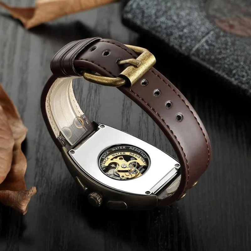 Ansicht 3 — Mechanische Uhr für Herren – rechteckig